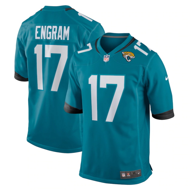 mens nike evan engram teal jacksonville jaguars game jersey